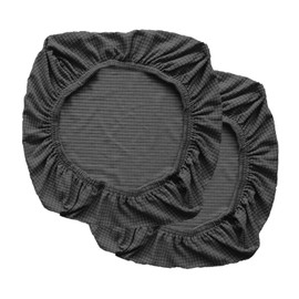 Sunnyway Stretch Chair Cover for Office Chair, Washable Elastic Seat Cover, Computer Office Chair Cover, Universal Chair Covers, Swivel Chair Covers Set for Office Chair with Armrests, 2 Pieces (Dark