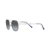 Vogue Eyewear Men's Vo4193s Round Sunglasses, Top Blue/Silver/Grey Gradient, 51