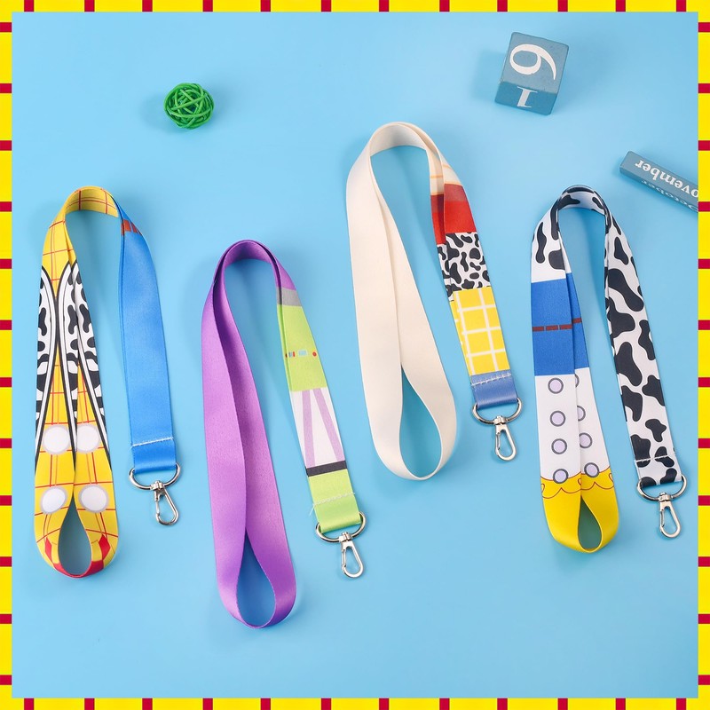 GTOTd Cute Cartoon Teacher Neck Lanyard（4 Pack） for Key String