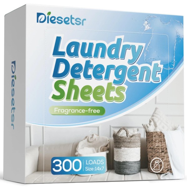 Diesetsr Laundry Detergent Sheets 300 Loads Diesetsr Laundry Sheet ECO-friendly