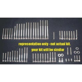 Stainless Cycle Suzuki RM250 2001-2005 Polished Stainless Engine Covers Bolt Screw Set Kit 01-05