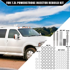 Hihaha 7.3L Injector Rebuild Kit with Vice Clamp, Special Tools, Springs & O-Ring Seal Kit for Ford 7.3L 1994-2003 / Durable / 1 Set