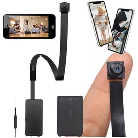 Mini Camara WiFi Full HD 1080P con Deteccion De Movimiento - Camara Espia Oculta Discreta con Microfono - Seguridad Interior Casa Y Oficina - Mini Camaras Vigilancia SD 512GB - App LookCam