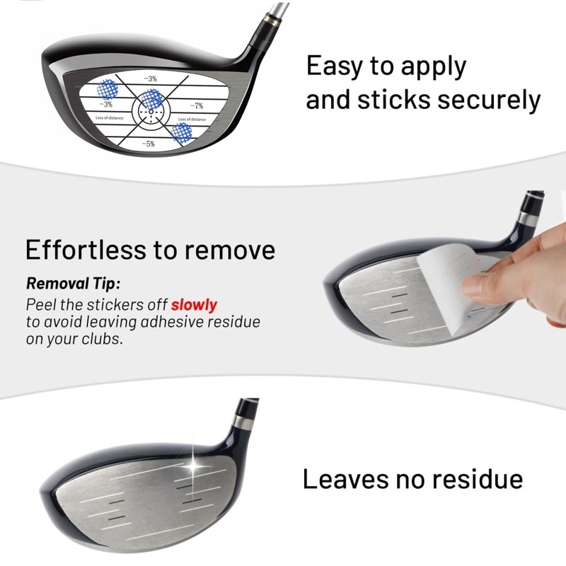 Golf Impact Tape Labels 150 PCS, Golf Impact Stickers for