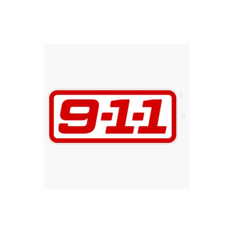 911 Sticker Bumper Sticker Vinyl Decal 5"