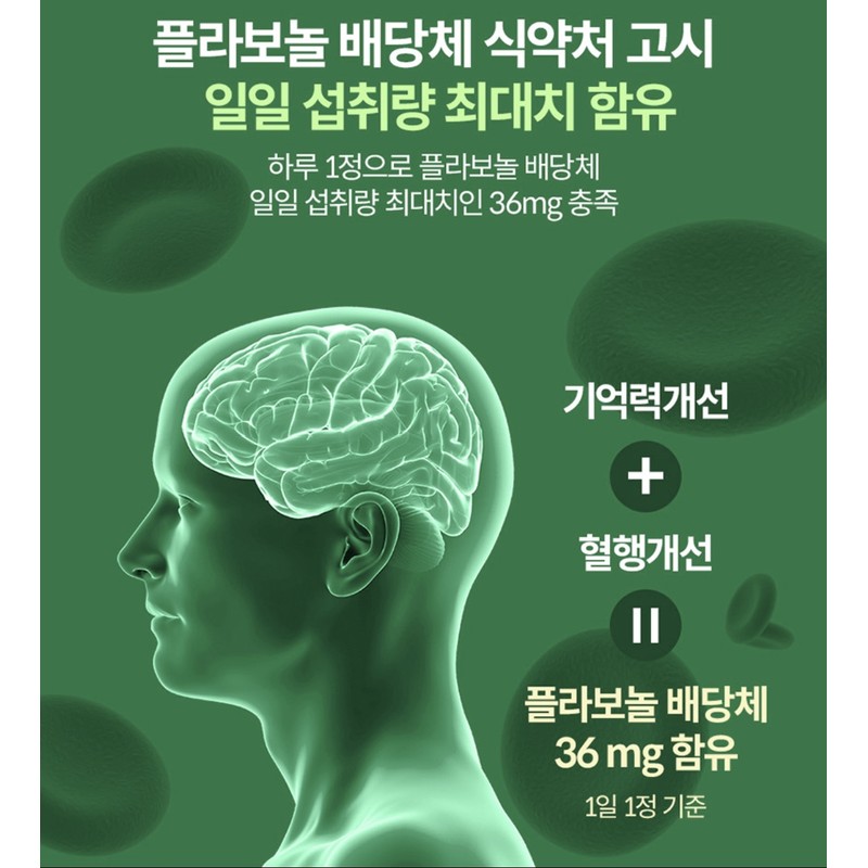 Gingko leaf extract nutritional supplement to improve blood circulation, about