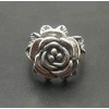 Sterling silver ring flower rose solid 925 Empress size G