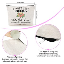 Sfodiary Encouragement Gifts for Women Inspirational Makeup Bag Funny Birthday Gift for Sister Daughter Friends Cosmetic Bag Motivational Christmas Graduation Present Travel Cosmetic Pouch