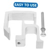 CHILDWEET 2pcs Truck Cap Mounting Clamps Heavy Duty Alloy Clips