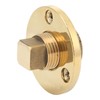 Marine Drain Plug Kit 25mm/1in Mounting Hole Bronze Mirror Polished