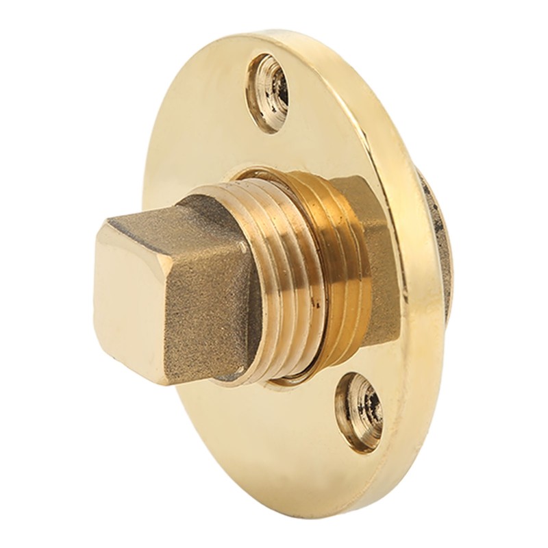 Marine Drain Plug Kit 25mm/1in Mounting Hole Bronze Mirror Polished
