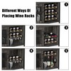 IDEALHOUSE 3-Tier Wine Bar Cabinet with Detachable Wine Rack and