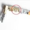 Connector for Gas Hose Gas Connection 1/4 Inch Left Gas