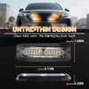 Nrgedzam 4pcs Emergency Strobe Lights Sync Feature Warning Flashing Lights