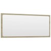TREATLIFE HOME Enhance Bathroom Decor with Sonoma Oak Wall Mirror,