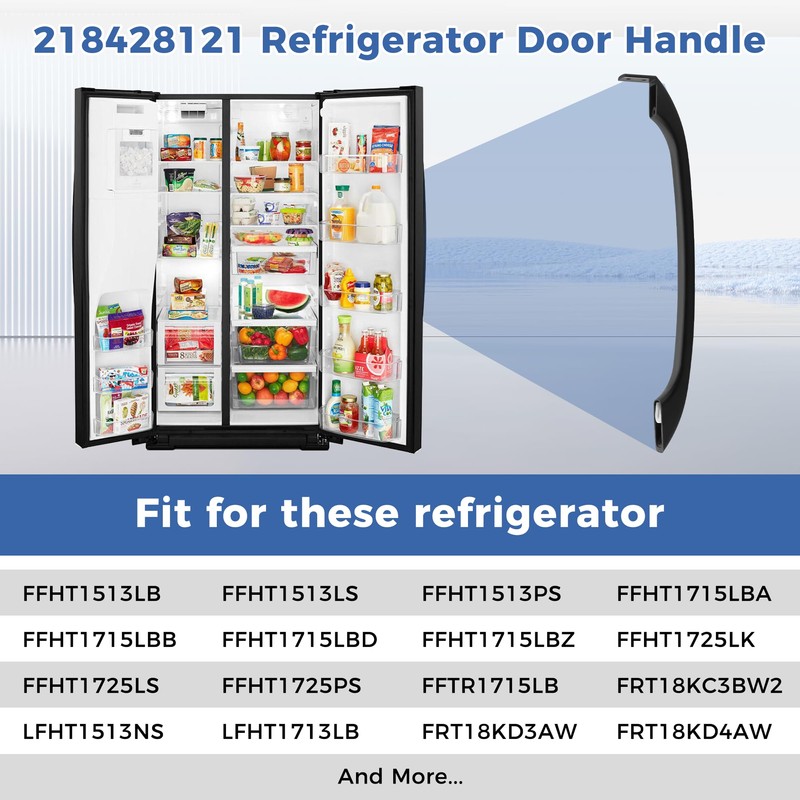 AMI PARTS 218428121 Door Handles for Refrigerator Replace 5304486361,5304504510, 242059506，5304504509,