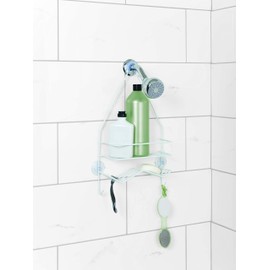 Zenna Home Zenna HomeOver The Shower 2 ShelvesWhite Over-The-Showerhead Caddy, 2 Shelves, White