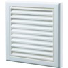 VENTS UK 6 inch - 150 mm Square White Louvered