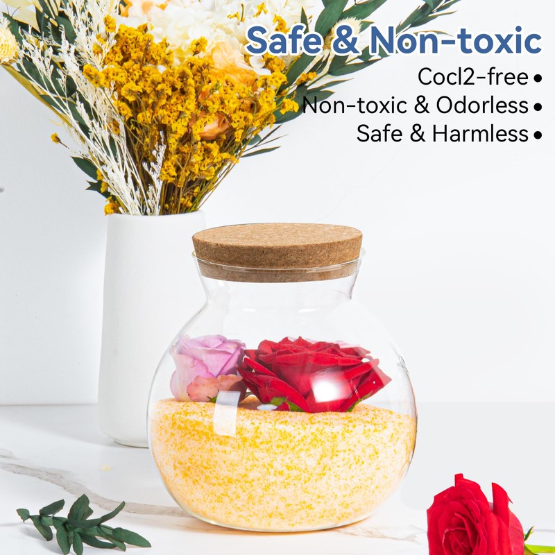 5.2 LBS Silica Gel Flower Drying Crystals, Reusable Color Changing