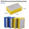 XKDOUS 4PCS Diamond Hand Polishing Pads, Sanding Pads 2 *