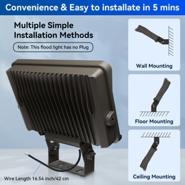 Dimgogo LED 200W Flood Lights Outdoor, 22000LM 5000K with Dusk-to-Dawn Photocell, IP65 Waterproof Security Lights Bright LED Parking Lot Light with Trunnion Mount for Yard Garage Stadium