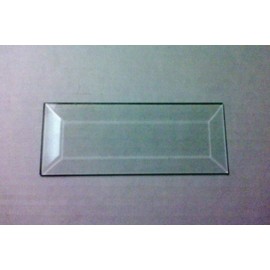 3" X 5" Clear Glass Bevels-Pack of 6