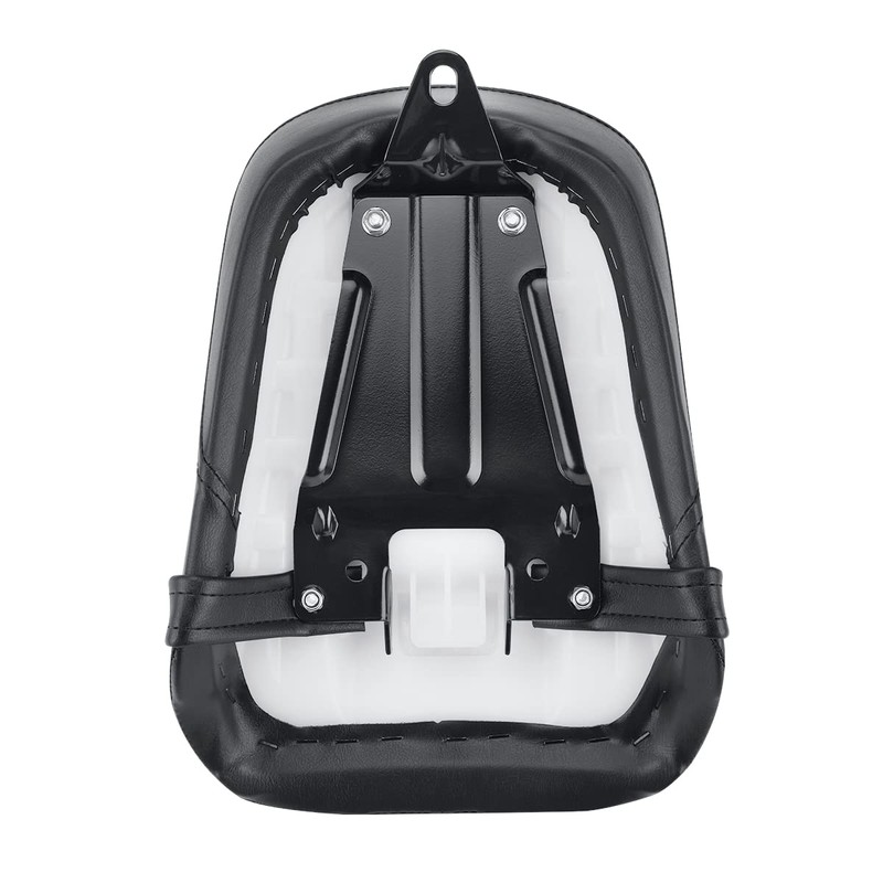 Motorcycle Rear Passenger Pillion Black Leather Seat Pad Fit for