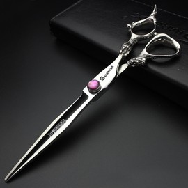 6/6.5/7/8" Professional Hair Cutting Scissors, Japan 440C Jewel Scissors (7 Inch Flat-A)