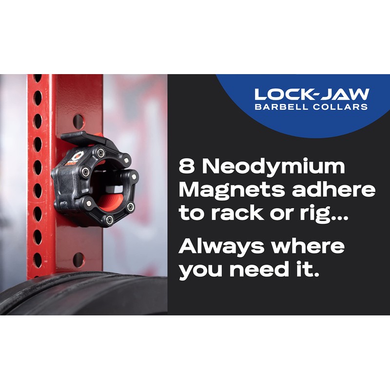 Lock-Jaw PRO 2 Barbell Collar with MAGNETS (blue)