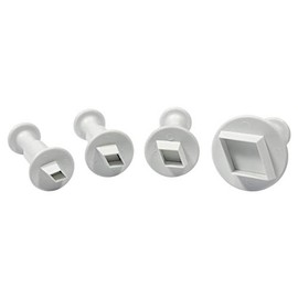 PME MD153 Diamond Plunger Cutters, Small, Medium, Large, X-Large Sizes, Set of 4 , White