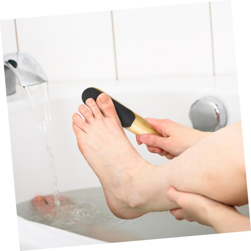 Ipetboom 2sets Foot File Callus Cuticle Remover Portable Sandpaper Exfoliator