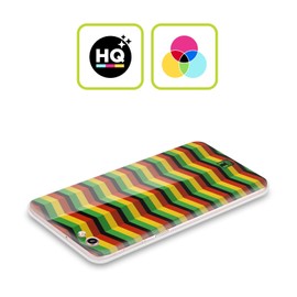 Head Case Designs Zigzag Rasta Colour Patterns Soft Gel Case and Matching Wallpaper Compatible With Oppo Reno 4 Pro 5G