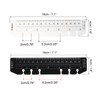PATIKIL 18cm x 4cm Bookmark Ruler 10pcs Snap-in Ruler Page