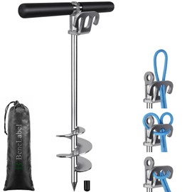 BeneLabel 17" Sand Bar Anchors for Boats Screw in Boat Anchor Stainless Steel Shallow Water Sand Anchor Boat Beach Anchor for Sandbar, TET Ski Anchor, Kayak Anchor, Pontoon Boat