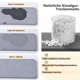 sapisecret Kitchen Sink Organiser with Quick-Drying Diatomite Plate - Stainless Steel Organiser for Dishwashing Liquid, Sponges & Kitchen Utensils (Sink/Sink Organiser)