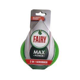 Fairy Teardrop MAX POWER 2 IN 1 Scrubber Washing Up Non-Scratch Sponge 1 Pack NEW from ADDiS