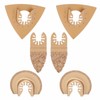 6PCS Hard Alloy Saw Blades Multifunctional Oscillating Saw Blades Tool