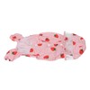 Dog Raincoat Hooded Reflective Breathable Lightweight Strawberry Patterns Puppy Rain