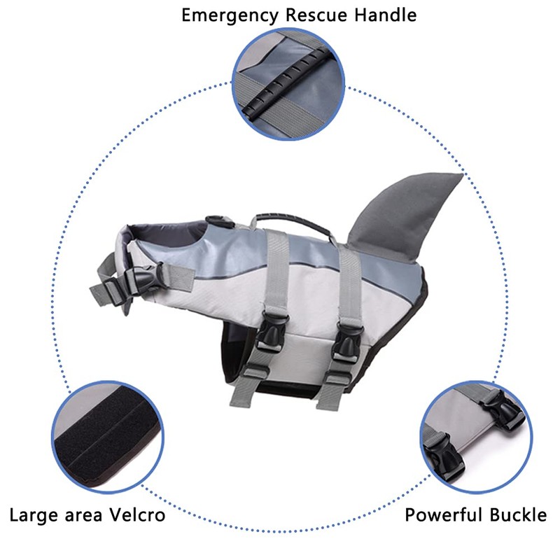 OMEM Dog Life Jacket For Swimming, Puppy Pool Float Vest,