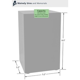 Musical Themed Adult Cremation Urn for Ashes - Bronze Finish Steel Urn - Features a Bronze Finished Music Applique - 200 Cubic Inch Capacity Funeral Urn - Includes Personalization