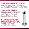 6pcs 16g Labret Lip Stud Monroe Cartilage Tragus Helix Earring