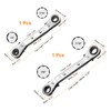 HARFINGTON 2pcs HVAC Service Wrench Set 1/4" x 5/16" 3/8"