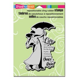Stampendous Cling Rain Dance Rubber Stamp