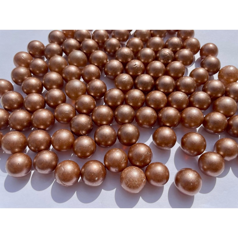 FAIRY TAIL & GLITZER FEE Brown Glass Marbles 500g Copper