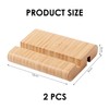 DHSBGWSX 2 Pack Bamboo Stand Tablet Stand Desk Stand Decoration