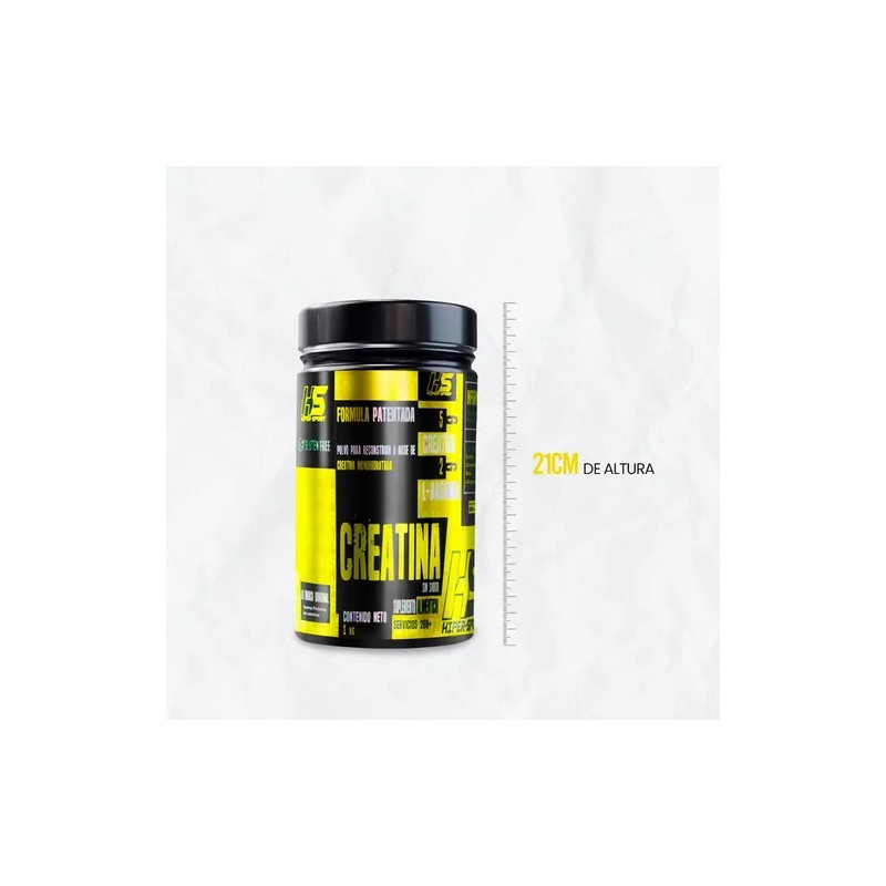 Creatina Monohidratada Hs 1kg 200servicios Hiper Sport Full