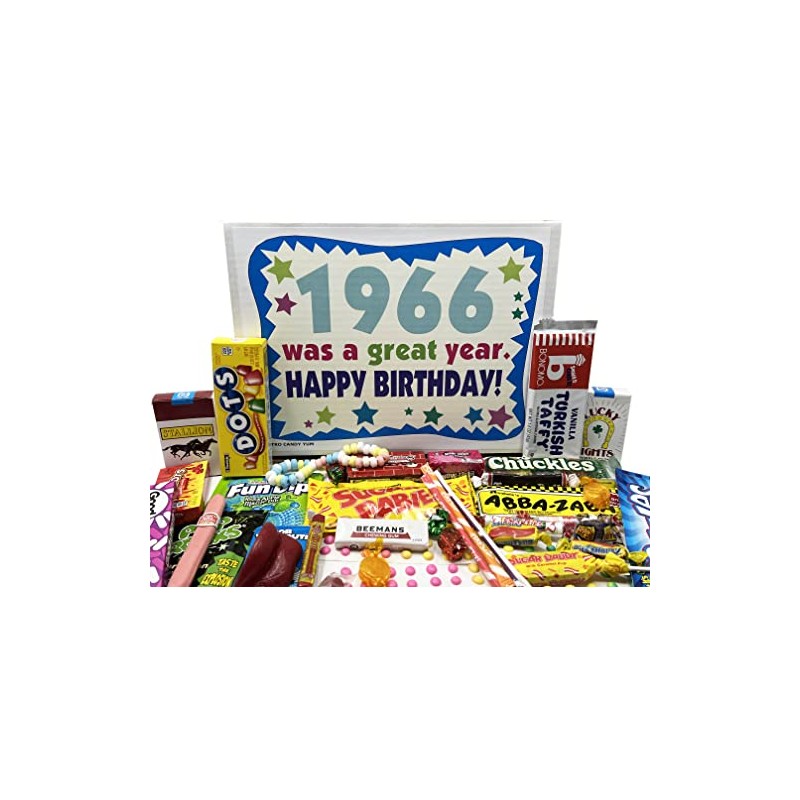 RETRO CANDY YUM ~ 1966 60th Birthday Gift Box Nostalgic