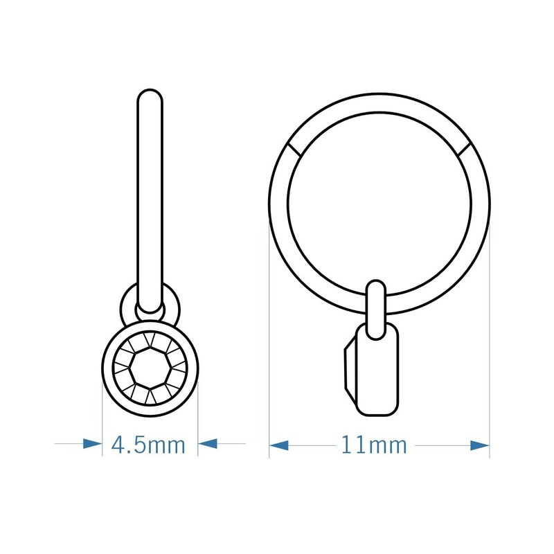 Ted Baker Sinalaa Crystal Huggie Hoop Earrings For Women (Rose