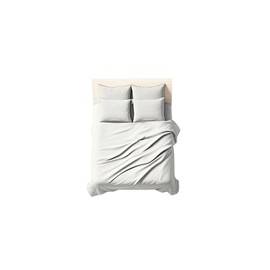 0Bed Flat Sheet Double 260 x 290 cm Bianco