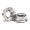 M5 x 0,8 mm, tuercas de bloqueo hexagonales de brida